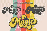 Magic Retro, a Script Font by IM Studio (Thumbnail 7 of 8)
