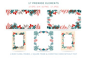 Christmas & Winter Floral collection, a Decorative Illustration by VectoriyA (Thumbnail 8 of 8)