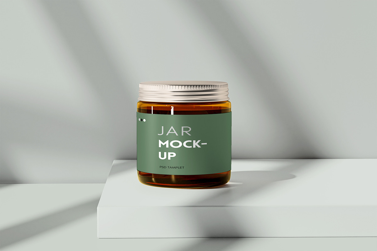 Glass Jar Mockups, a Cups & Container Mockup by graphic_keY (Photo 5 of 9)