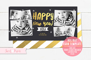 Holiday Photo Card Template