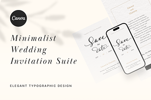 Minimalist Wedding Invitation Suite, a Landing Page Template by batang