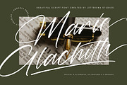 Marie Glachith Beautiful Script Font, a Script Font by Letterena Studios Script (Thumbnail 1 of 15)