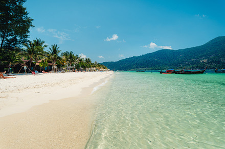 Beach and clear blue water in summer and vacation, a Nature Photo by Art Rachen
