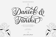 Emelina Calligraphy Scripts Font, a Script Font by Burhan Afif (Thumbnail 7 of 10)