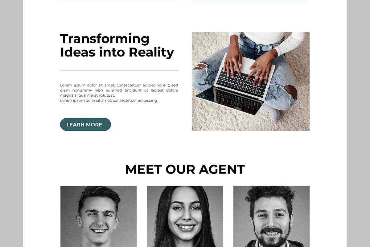 Company Landing Page, a Landing Page Template by CreativeShaper (Photo 4 of 6)