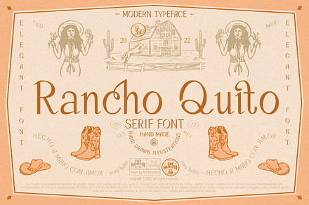 Rancho Quito elegant serif font