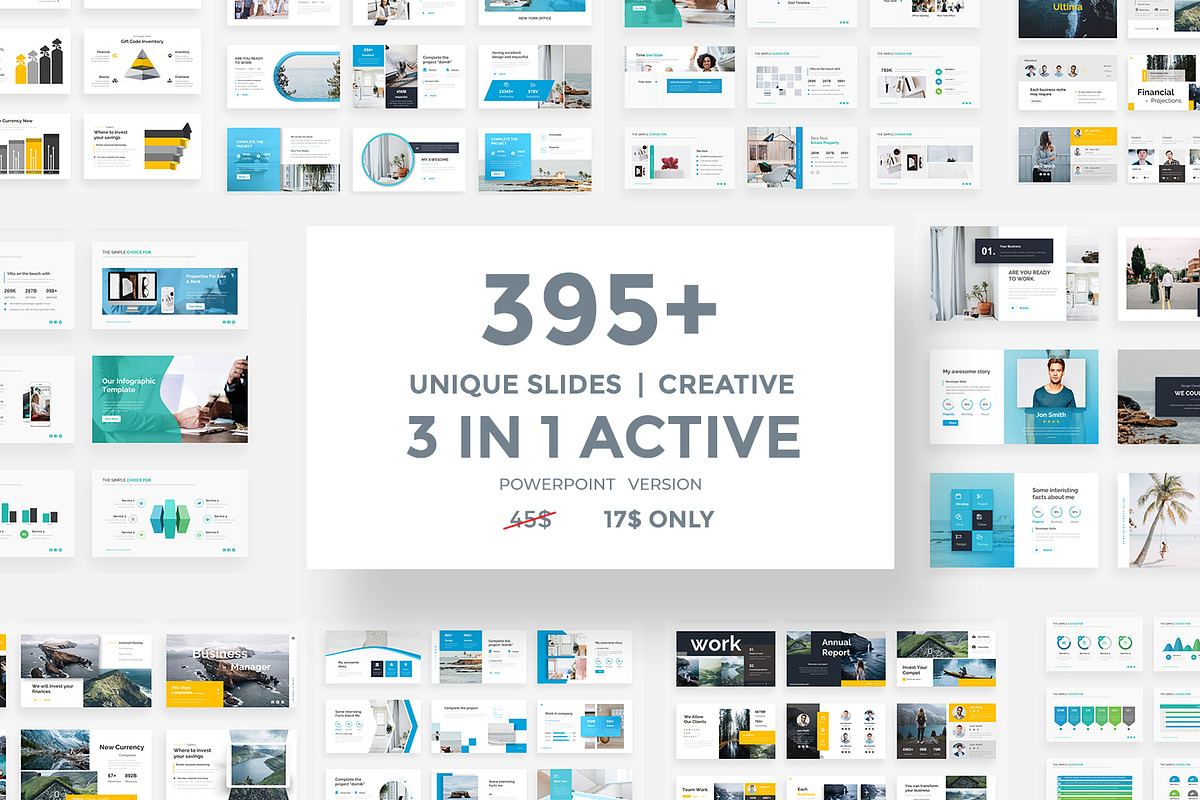 Active Powerpoint Bundle FULL IMAGES, a Presentation Template by One Percent Studio (Photo 1 of 30)