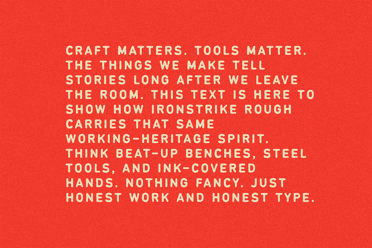 Ironstrike | Hand Drawn Sans Serif, a Sans Serif Font by Max Lockwood (Photo 10 of 15)