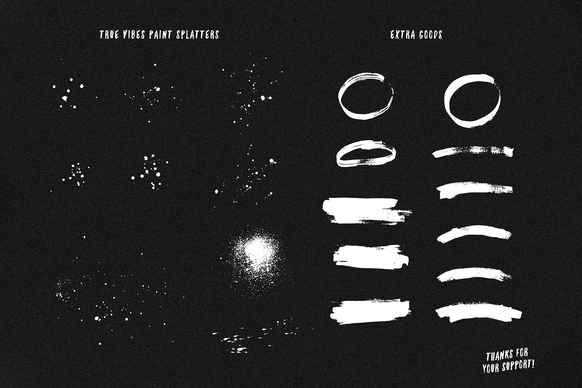 True Vibes - Paint Brush Font, a Handwritten Font by Visual Blends (Photo 7 of 8)