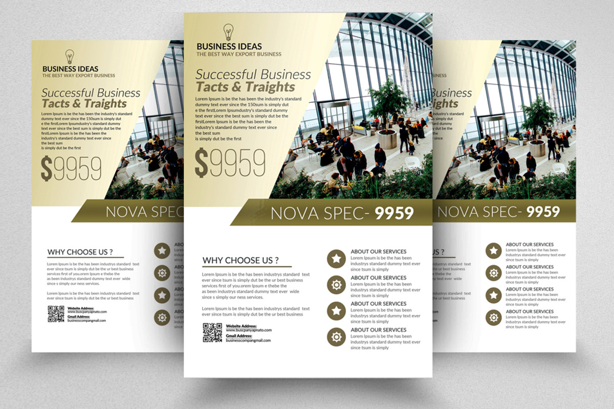 100 Business Flyers Mega Bundle, a Flyer Template by Design Up (Photo 38 of 100)