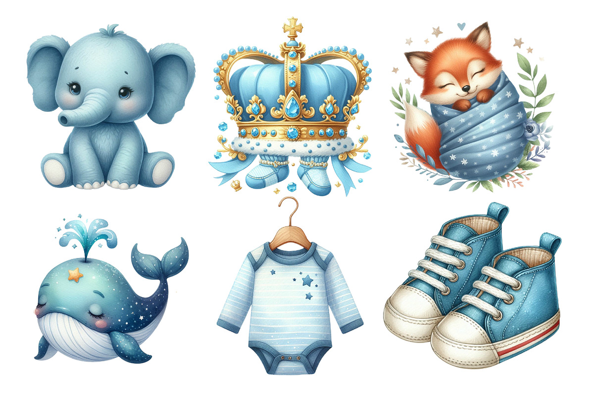 Baby Boy Nursery PNG, an Illustration by SinaCreation (Photo 3 of 5)
