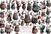 Christmas Icy Blue Teddy Teddy Bear, an Illustration by SinaCreation (Thumbnail 1 of 7)