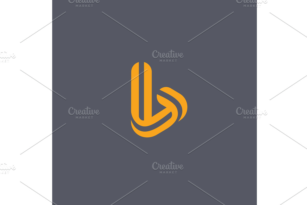 Abstract letter B logo design, a Branding & Logo Template by Bureau