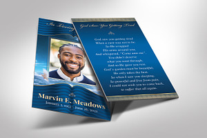 Loving Funeral Prayer Card Template