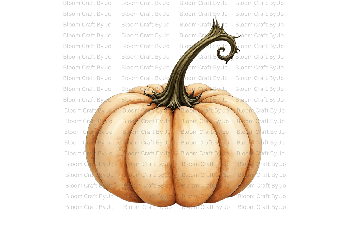 White Ghost Pumpkin, a Decorative Illustration by Bloom Craft Creations (Photo 1 of 12)
