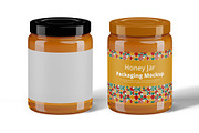 Honey Jar Packaging Mockup, a Product Mockup by Mockupfit (Thumbnail 1 of 2)