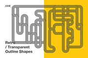 Retro Transparent Outline Shapes V02, a Graphic by dvtchk (Thumbnail 2 of 4)