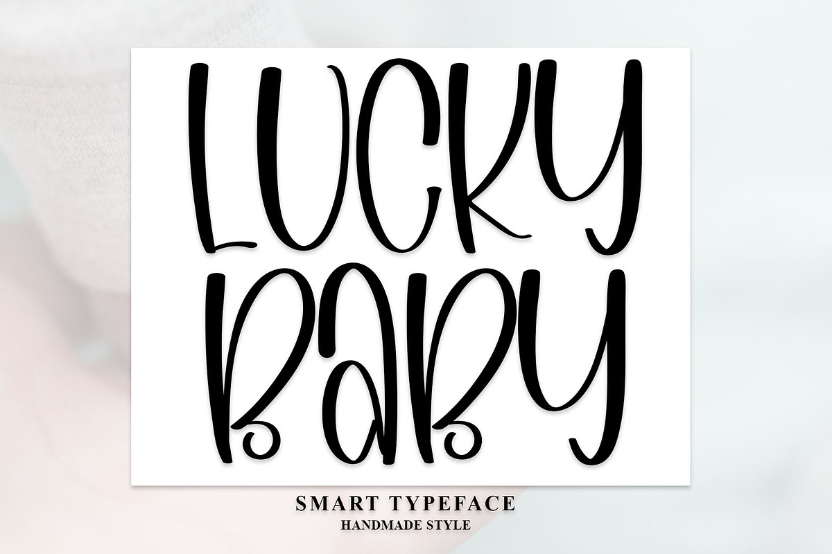 Lucky Baby - Handwriting Font, a Handwritten Font by InermediaSTUDIO (Photo 1 of 8)