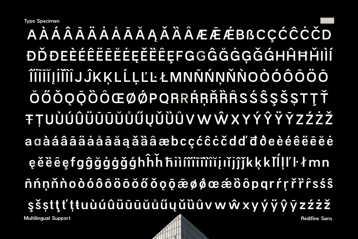Redifine – Sans Serif Font, a Sans Serif Font by Fikryal Studio (Photo 11 of 15)