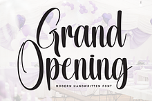 Grand Opening | Script Font