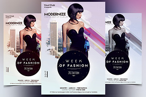 Week of Fashion - PSD Flyer, a Flyer Template by PixelsDesign