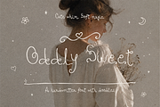 Oddly Sweet Whimsical Font, a Handwritten Font by gafaroff studio (Thumbnail 1 of 8)
