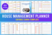House Management Planner Canva, a Print Template by Designmela01 (Thumbnail 1 of 7)