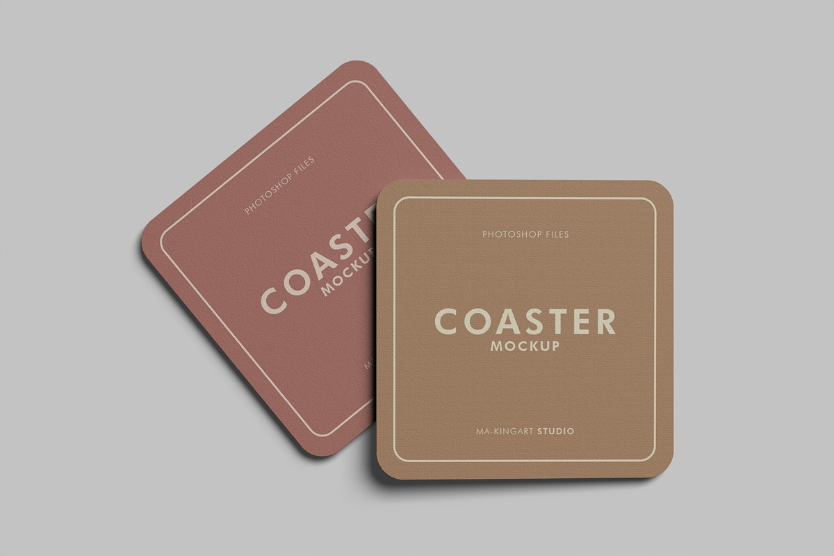 Realistic Coaster Mockup PSD, a Cups & Container Mockup by MA-KING_ART (Photo 5 of 5)