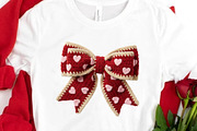 Yarn Crochet Bow Valentine PNG, an Illustration by DreamCafeArt (Thumbnail 2 of 8)