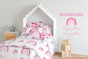 Watercolor rainbow clipart patterns, a Pattern Graphic by Jermolina Mockups (Thumbnail 5 of 8)