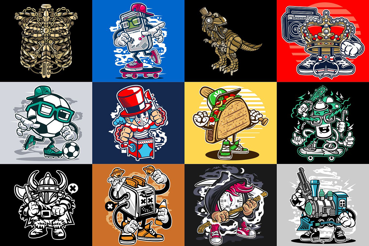 98 Cartoon Vector Bundle, an Illustration by roach_graphic (Photo 14 of 15)