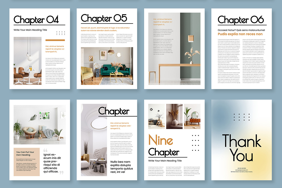 Minimal eBook Template with Yellow, an UI Kit Template by ContestDesign (Photo 3 of 3)