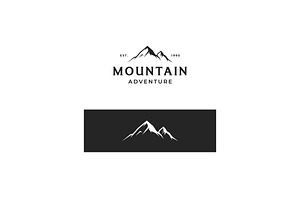 Mountain panorama vintage retro logo, a Branding & Logo Template by LOGOCREATIVE