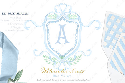 Newborn Boy Vintage Family Crest, an Illustration by LABFcreations