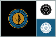 Circle Trident Neptune Stamp Emblem, a Branding & Logo Template by Atlantis X Nurman Arbai (Thumbnail 2 of 2)