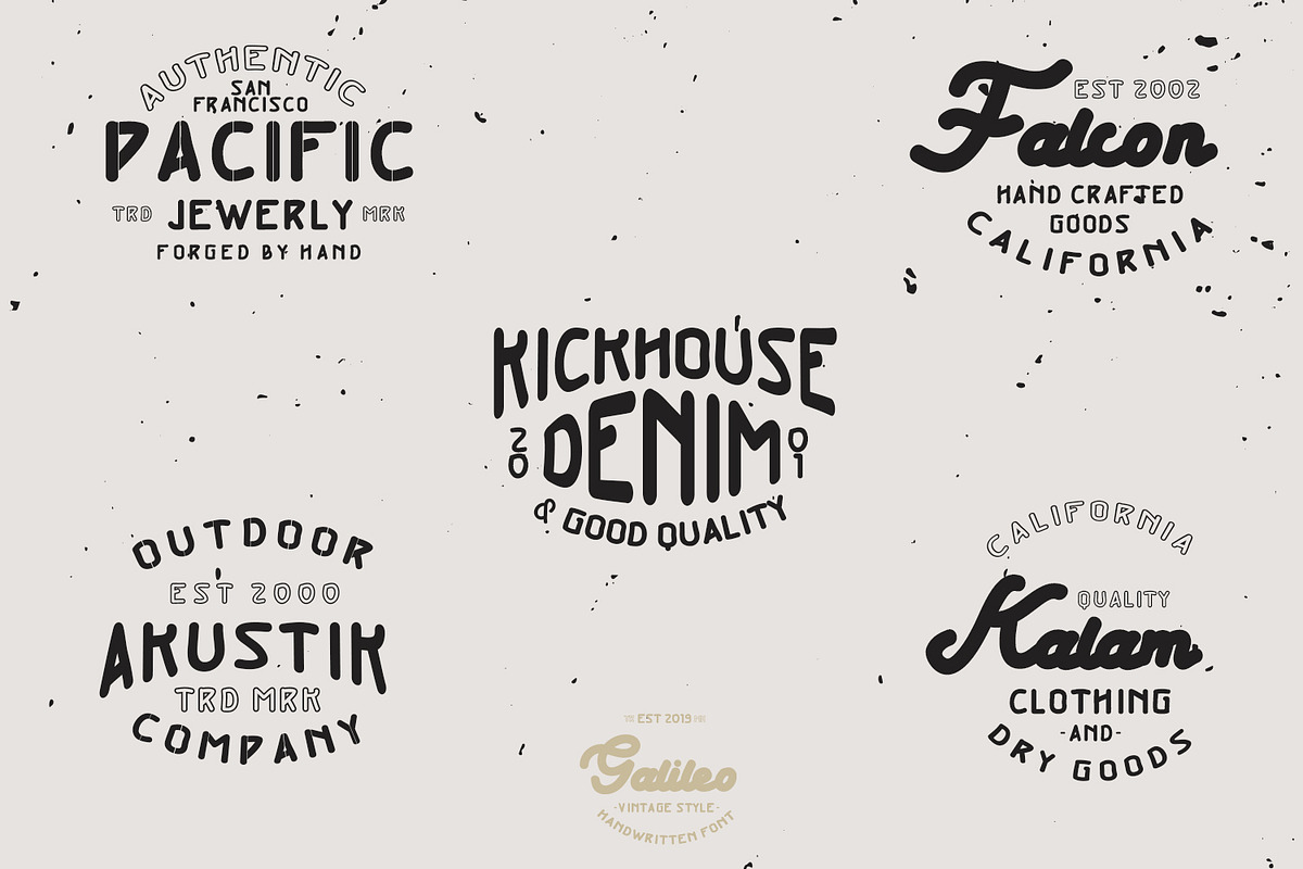 Galileo Vintage Font preview 7