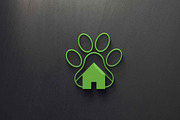 Cat or dog paw icon with house, a Branding & Logo Template by art_creater (Thumbnail 1 of 2)