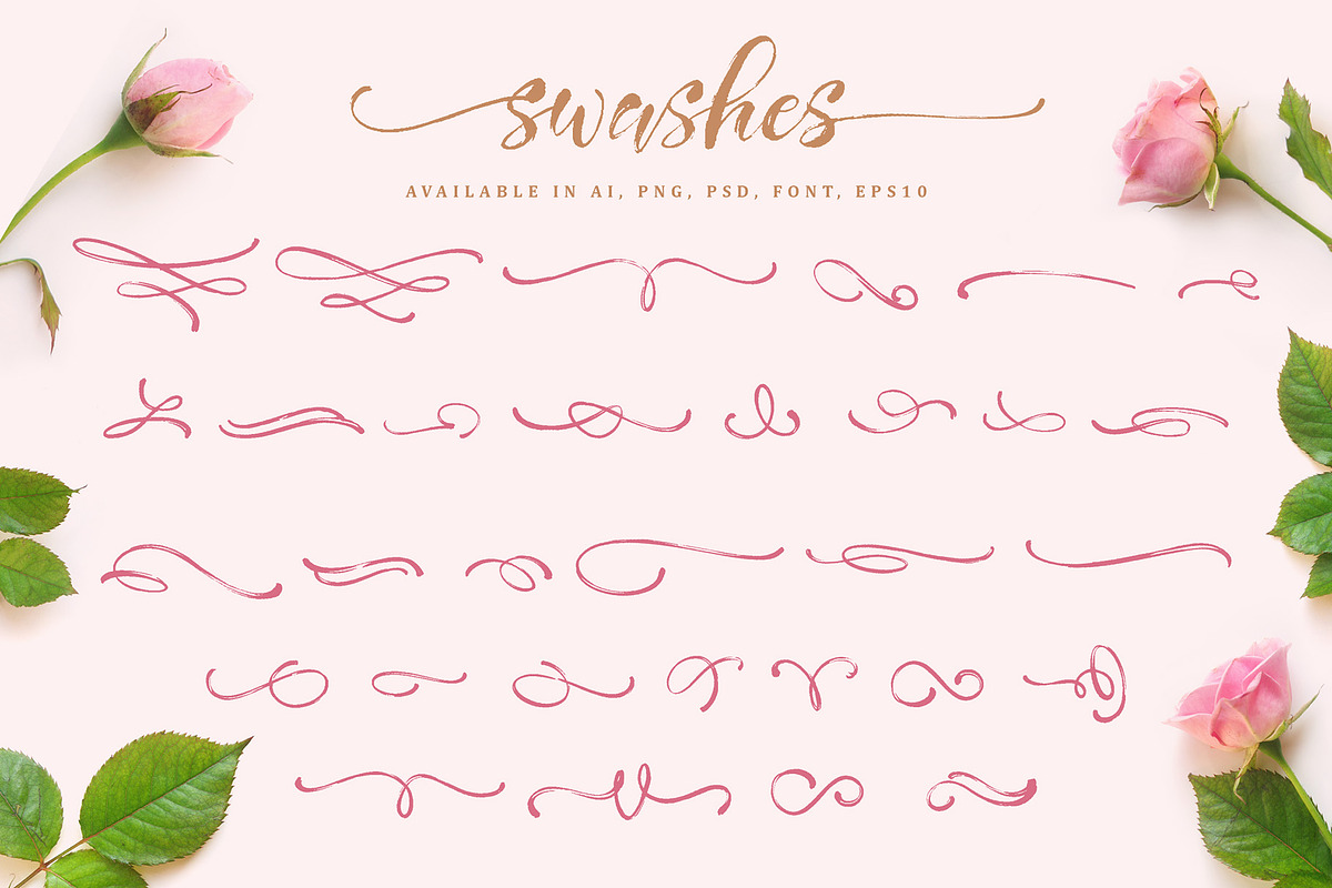 Girly Things Script + Extras, a Script Font by Fontsgood (Photo 9 of 10)
