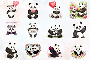 Mother's Day Panda Sublimation Png, an Illustration by RobertsArt (Thumbnail 2 of 7)