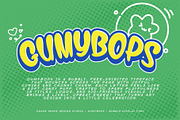 Gumybops - Bubble Display Font, a Sans Serif Font by Snape Design Studio (Thumbnail 2 of 12)