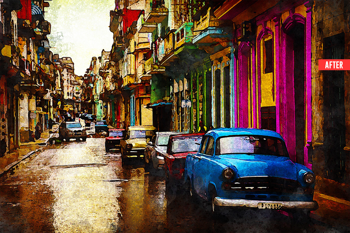 Pure Watercolor Photoshop Action, an Action Add-On by Design Forest (Photo 17 of 32)