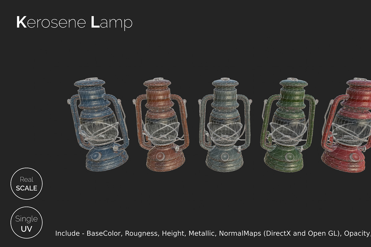 Old Kerosene Lamp, an Object 3D Model by !rina (Photo 5 of 18)