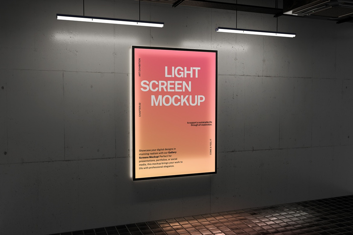 Light Screens Mockup, an Advertising Mockup by PixelPiknik (Photo 5 of 6)