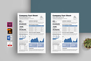 Company Fact Sheet | Word & Indesign, a Flyer Template by obayes (Thumbnail 1 of 3)