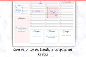 FRENCH Weekly Planner Printable