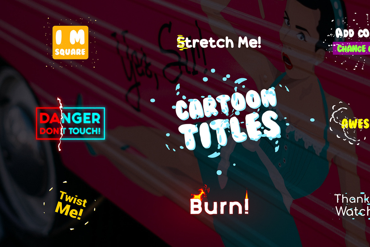 Cartoon Titles | After Effects, a Templates & Theme by FlashFXbox (Photo 1 of 2)