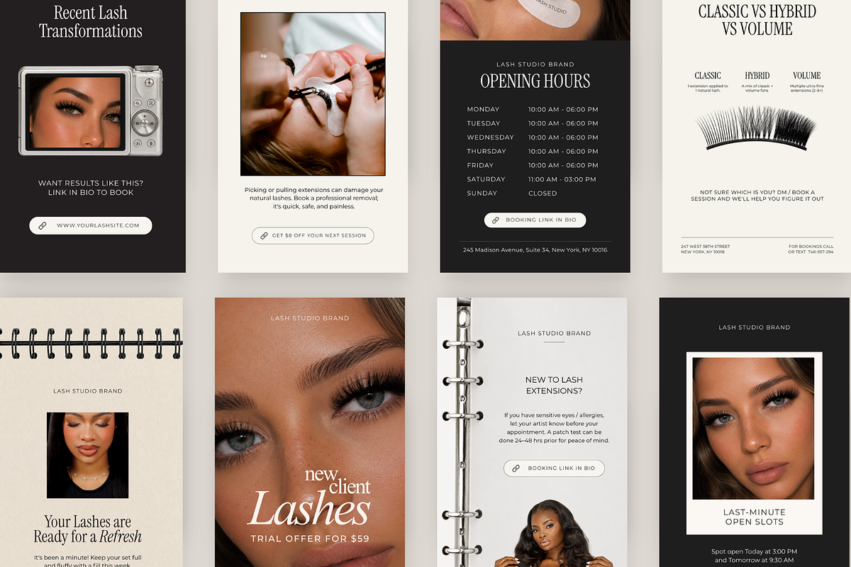 Lash Artist Instagram Story Template, a Social Media Template by Design Lush Studio (Photo 4 of 9)