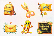 Cute Back To School Watercolor, an Illustration by CreationArt (Thumbnail 5 of 9)