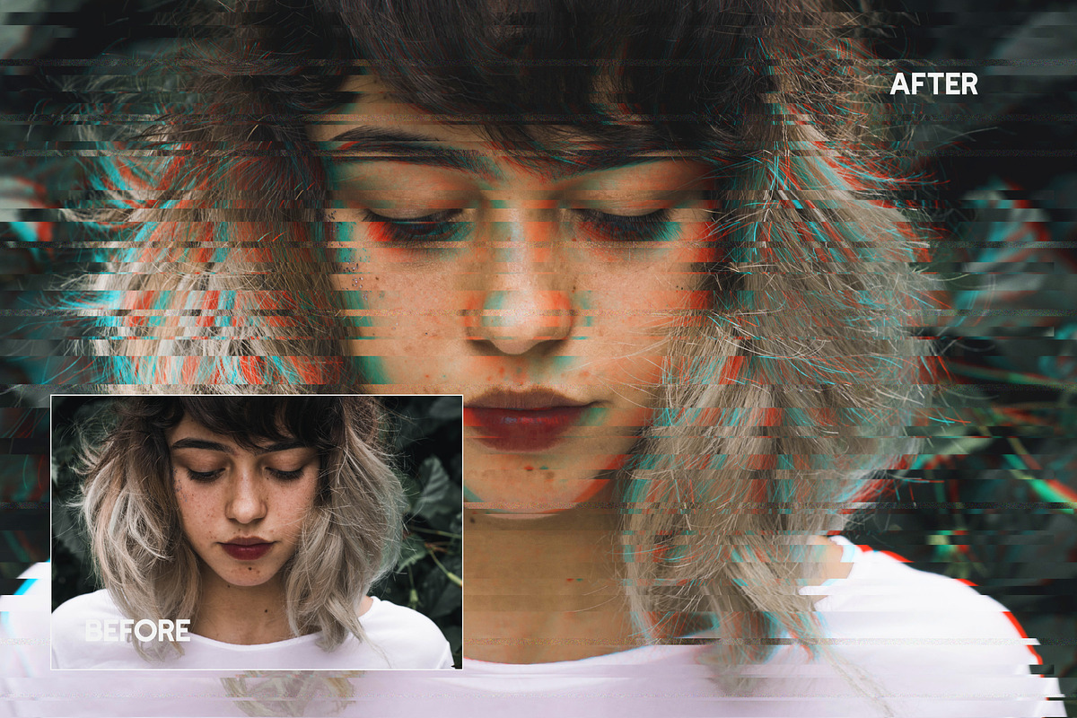Glitch Photoshop Action, an Action Add-On by Effect-Hub (Photo 7 of 8)