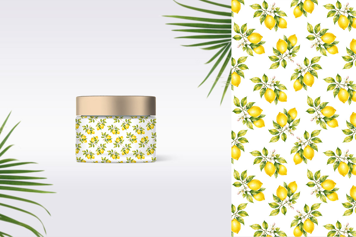 Lemon Seamless Pattern Collection, a Pattern Graphic by YuliTeh_art (Photo 4 of 4)